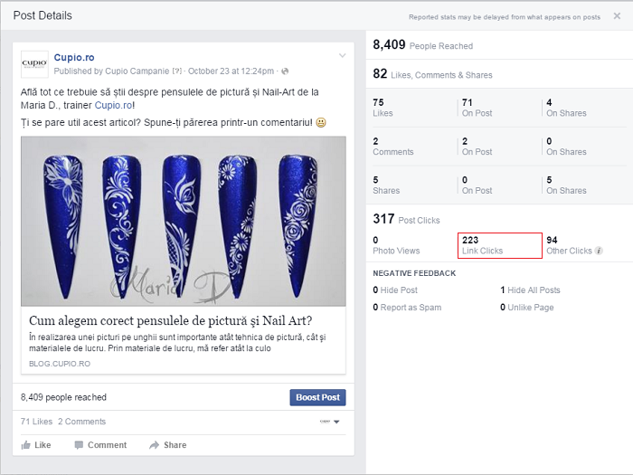 Social Media Clicks monitorizare trafic